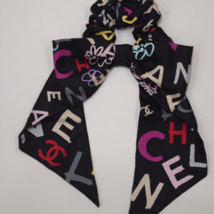Chanel Multicolor Hair Bow Scrunchie