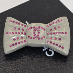 Chanel Crystal Bowtie Brooch 02P