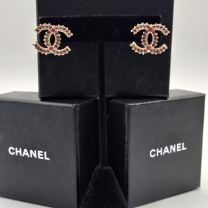 Chanel CC Pierced Earrings 14A