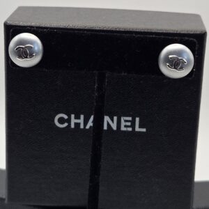 Chanel Silver Pearl Earrings 99P