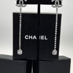Chanel dangling CC Stone Earrings B18S