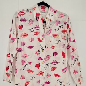Chanel 1990s "Lipstick" Button-down Shirt