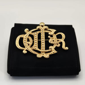 Christian Dior Vintage 90s Logo Brooch