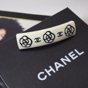 Chanel Camellia and CC Hair Barrette