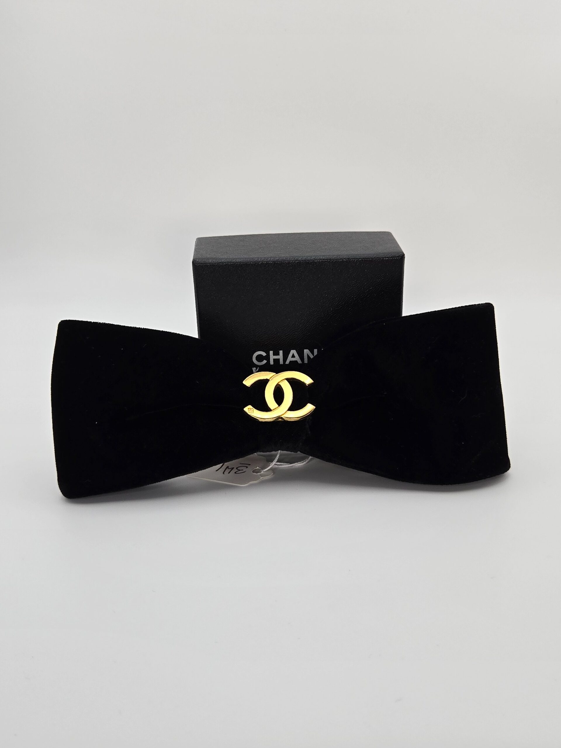 Chanel Velvet Bow Barrette