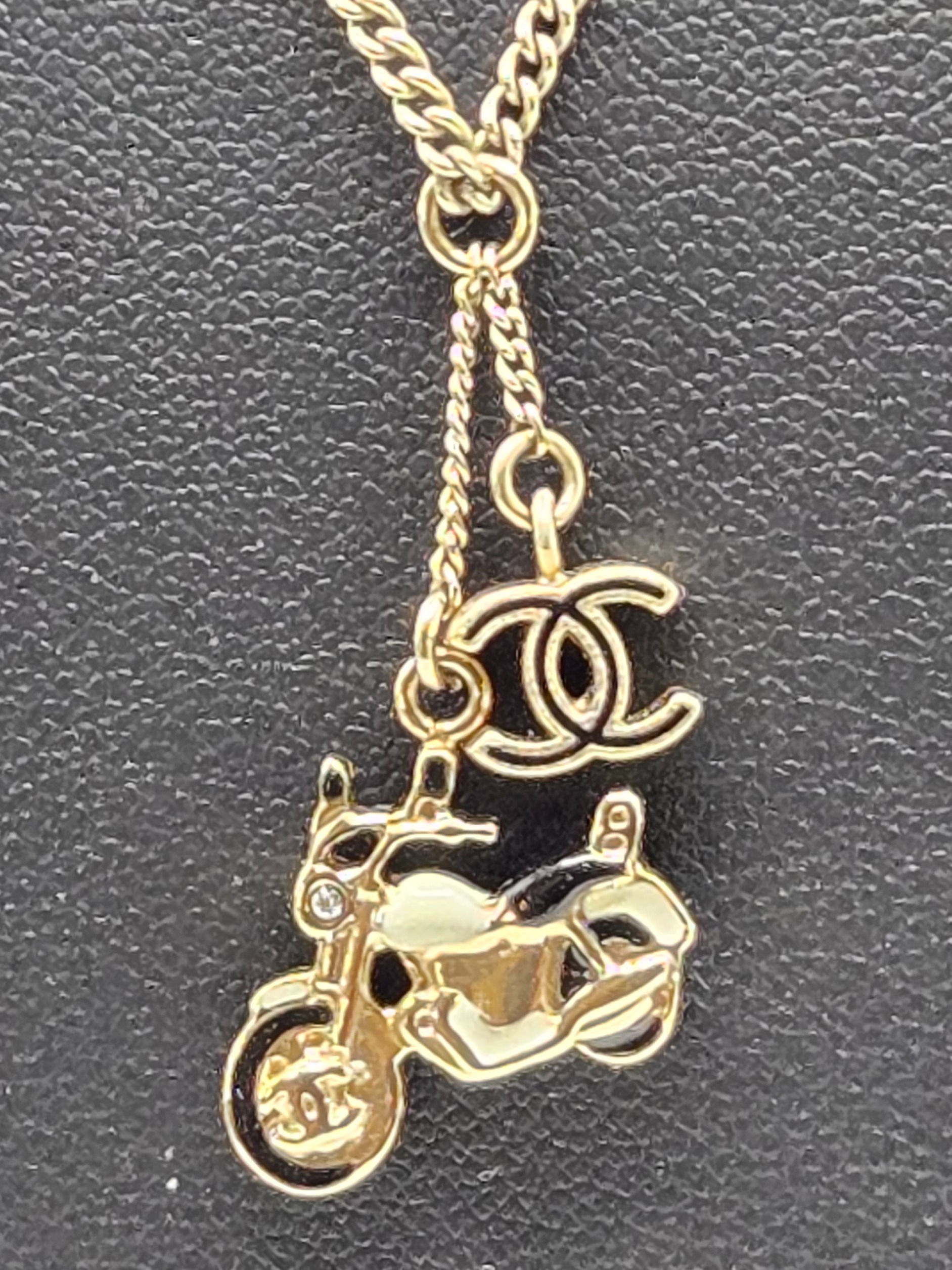 Chanel 10P Motorcycle Necklace